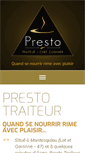 Mobile Screenshot of prestotraiteur.com
