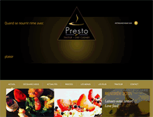 Tablet Screenshot of prestotraiteur.com